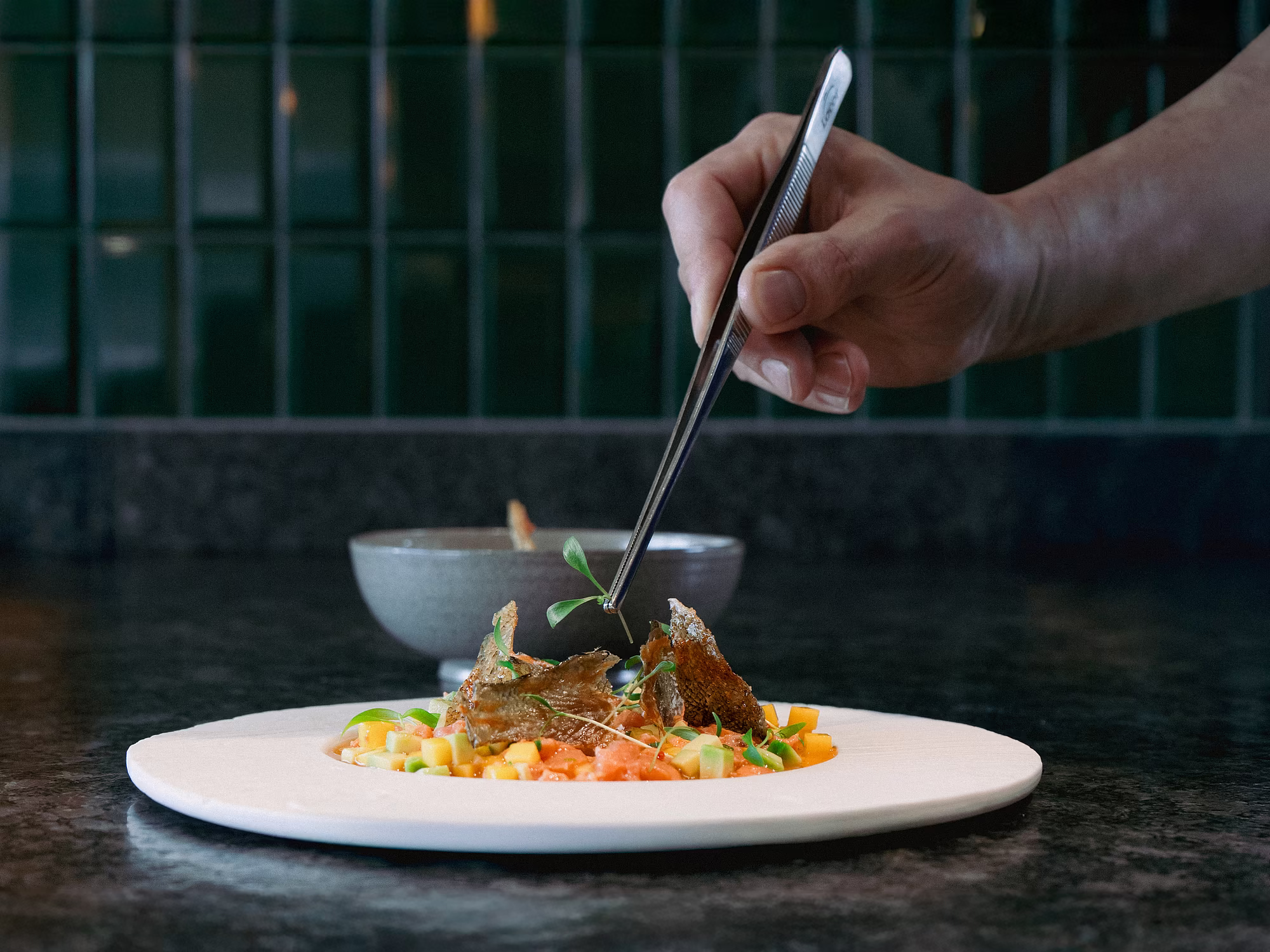 Hochwertige Speisen angerichtet im Restaurant Siegfrieds