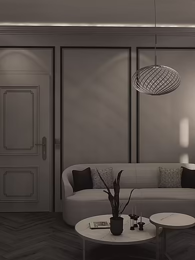 Innenansicht einer Suite im Mazaggs mit moderner Einrichtung